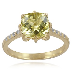 Sélection bijoux - Bague en or et Quartz de l'Ouro Verde
