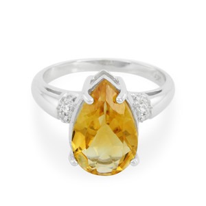 Sélection bijoux - Bague en argent et Citrine - Juwelo vente de bijoux en ligne