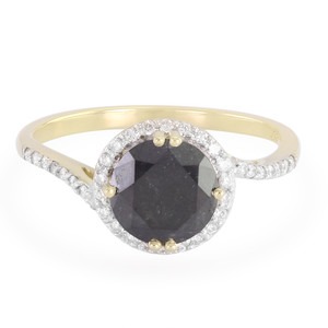 Bague Diamant noir