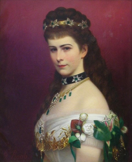 Portrait de l'impératrice d'Autriche réalisé par Georg Martin.