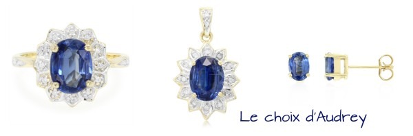 Audrey de chez Juwelo a choisi pour vous cette parure en or et Kyanite bleue